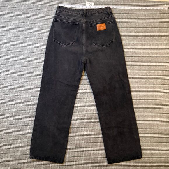 SHEIN Men's Jeans Black Denim Straight Leg Classic Fit Size 31 - Picture 1 of 8